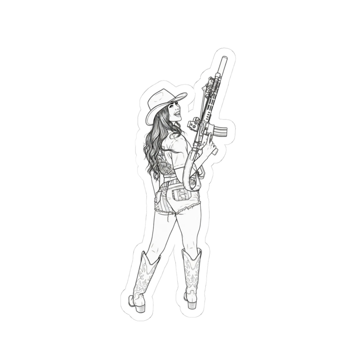 The Cowgirl MK1 Sticker