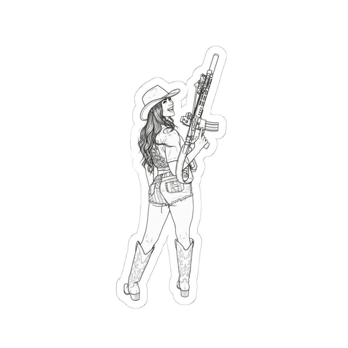 The Cowgirl MK1 Sticker